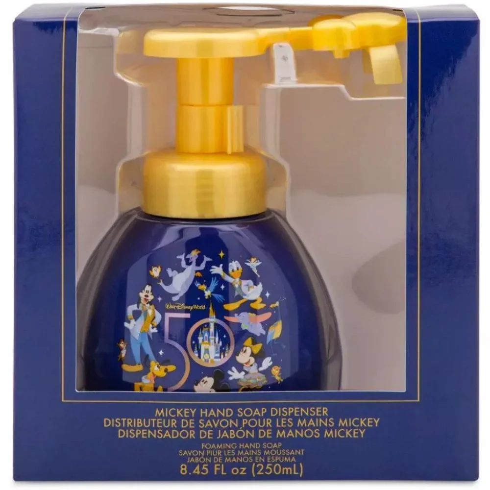 NWT Walt Disney World 50th Anniversary Hand Soap Dispenser